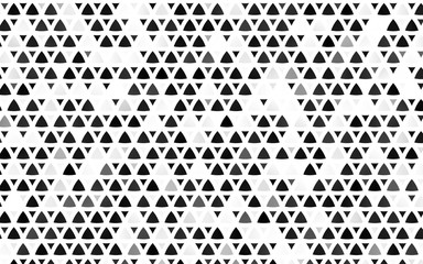 Fototapeta na wymiar Light Silver, Gray vector seamless texture in triangular style. Illustration with set of colorful triangles. Pattern for trendy fabric, wallpapers.