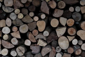 Möbelaufkleber stack of wood © Aaron