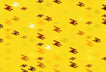 Light Orange vector background with straight lines.