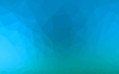 Light BLUE vector polygonal pattern. Triangular geometric sample with gradient.  Completely new design for your business.