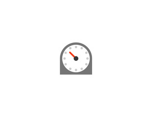 Timer clock vector flat icon. Isolated timer, stopwatch emoji illustration 