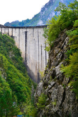 Mratinje Dam near Pluzine, Montenegro.