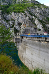 Mratinje Dam near Pluzine, Montenegro.