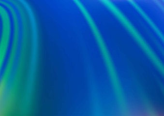 Light BLUE vector pattern with lines, ovals. Shining illustration, which consist of blurred lines, circles. Textured wave pattern for backgrounds.