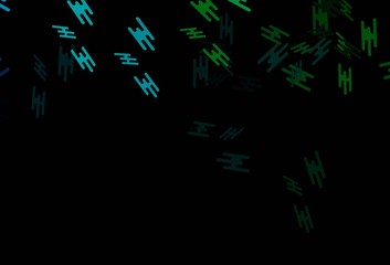 Dark Blue, Green vector background with straight lines.
