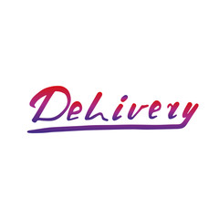 Delivery inscription for placement as a logo or site name.