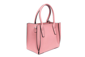 Fashion purse handbag on white background isolated