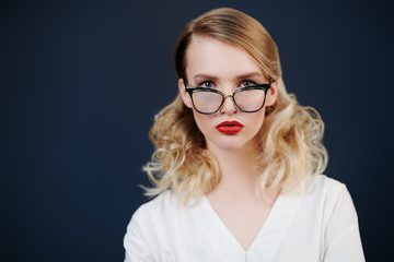 Fototapeta premium business style in glasses