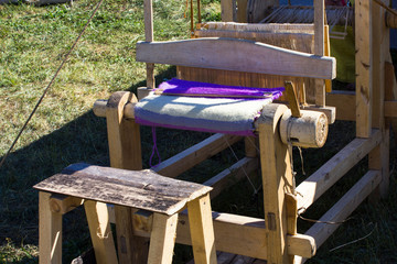 Vintage wooden loom