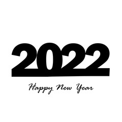 2022 Text Design Pattern, Vector illustration isolated on white background