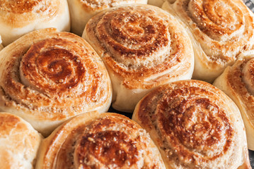 sweet cakes with jam