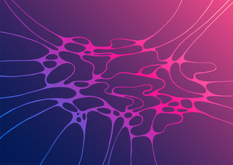 Future background with liquid shapes motion.