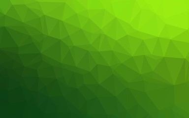 Light Green vector polygon abstract backdrop. Creative illustration in halftone style with gradient. Template for a cell phone background.