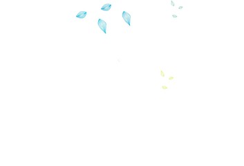 Light Blue, Yellow vector hand painted template.