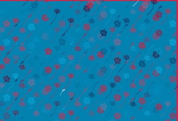 Light Blue, Red vector hand painted backdrop.