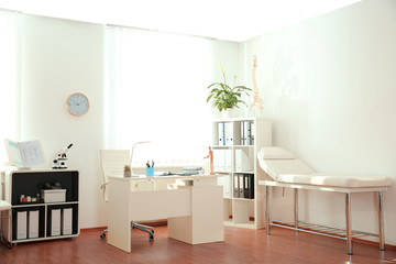 Interior of modern medical office. Doctor's workplace