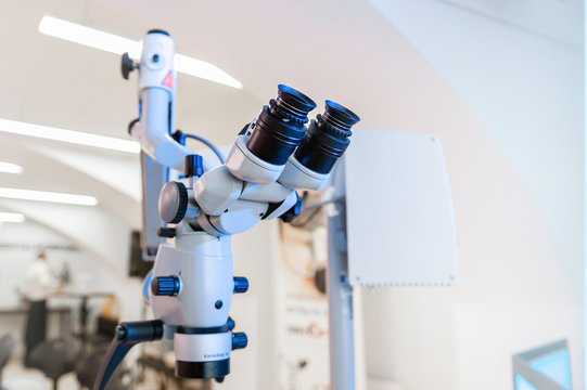 Large Medical Microscopes, In The Laboratory
