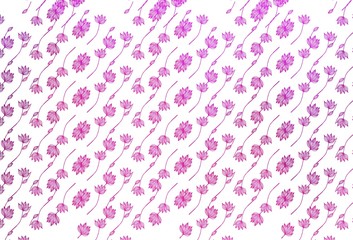 Light Pink, Blue vector doodle pattern.