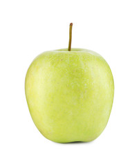 Fresh juicy green apple isolated on white