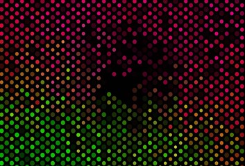 Fototapeta na wymiar Dark Pink, Green vector layout with circle shapes.