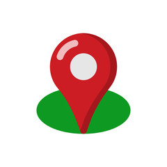 Pin Location for Direction Map Icon, Logo, Vector
