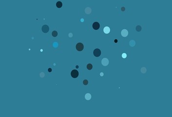 Light BLUE vector cover with spots.
