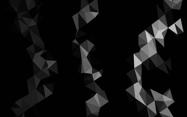 Obraz premium Dark Silver, Gray vector triangle mosaic template. Modern geometrical abstract illustration with gradient. The best triangular design for your business.