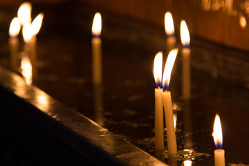 christian tradition candle burning