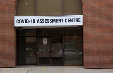 Fototapeta na wymiar COVID-19 testing centre