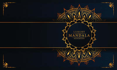 Luxury ornamental mandala design background with royal arabesque pattern arabic islamic east style. ornament elegant invitation wedding card , invite , backdrop cover banner illustration

