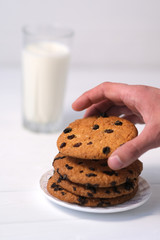 Cookies on the plate and mug