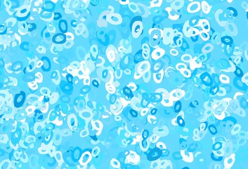 Light BLUE vector pattern with spheres.