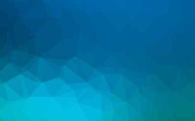 Fototapeta premium Light BLUE vector polygon abstract background. Triangular geometric sample with gradient. The best triangular design for your business.