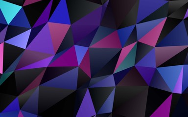 Light Multicolor, Rainbow vector low poly texture. Triangular geometric sample with gradient.  The best triangular design for your business.