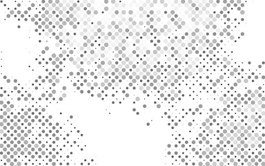 Light Silver, Gray vector pattern with spheres. Abstract illustration with colored bubbles in nature style. Pattern of water, rain drops.
