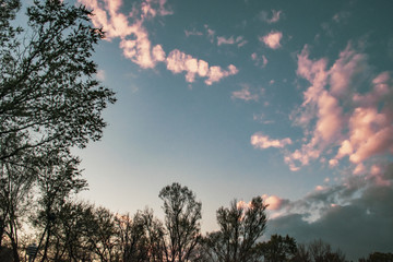 Obraz premium sunset in the mountains