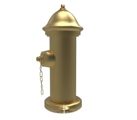Naklejka premium 3d illustration of the water hydrant 