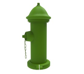 3d illustration of the water hydrant
