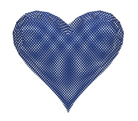 3d illustration of the low poly heart
