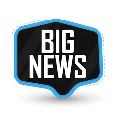 Big News, banner design template, vector illustration