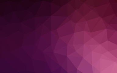 Dark Pink vector polygon abstract layout. Colorful illustration in abstract style with gradient. Textured pattern for background.