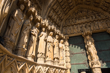 Statues of Metz Cathedral in France