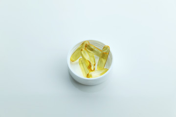 isolated drug vitamin on white background