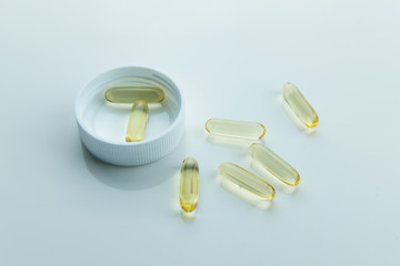 isolated drug vitamin on white background