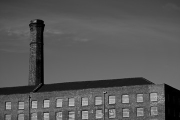 Monochrome mill in manchester