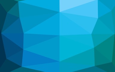 Obraz premium Light Blue, Green vector abstract polygonal layout. Glitter abstract illustration with an elegant design. Template for your brand book.