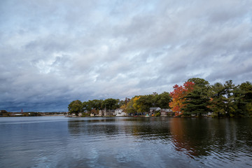 Obraz premium A Fall Scene in Worcester Massachusetts