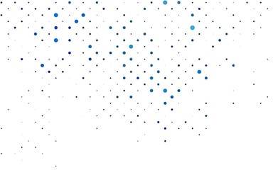 Light BLUE vector cover with spots. Beautiful colored illustration with blurred circles in nature style. Pattern of water, rain drops.