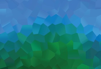 Light Blue, Green vector backdrop with hexagons.