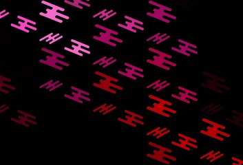 Dark Purple, Pink vector background with straight lines.